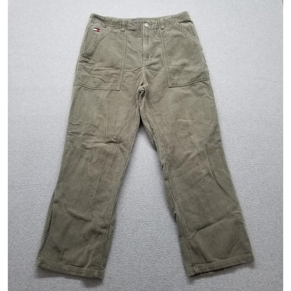 Tommy Hilfiger Pants Mens 34x29 Brown Corduroy Pockets Casual